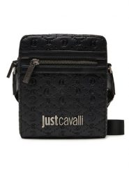 Just Cavalli Saszetka 78QA4B32 ZSB84 Czarny. Czarne saszetki i nerki Just Cavalli, bez wzorów, ze skóry. Za 499.99 zł.