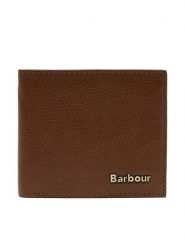 Barbour Duży Portfel Męski MLG0070BR11 Brązowy. Brązowe portfele Barbour, bez wzorów, ze skóry. Za 189.99 zł.