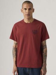 Levi's Koszulka w kolorze czerwonym rozmiar: L. Czerwone bezrękawniki Levi's®, l, bez wzorów, z bawełny, bez kołnierzyka, bez ramiączek. Za 65.54 zł.