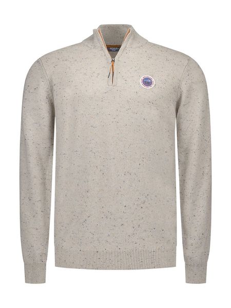 NEW ZEALAND AUCKLAND Sweter w kolorze beżowym rozmiar: XXL. Brązowe swetry nierozpinane New Zealand Auckland, xxl, bez wzorów, z wełny, bez kołnierzyka, bez ramiączek. Za 221.88 zł.