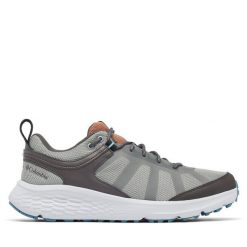 Trekkingi Columbia. Szare buty trekkingowe Columbia, bez wzorów, bez zapięcia. Za 329.99 zł.