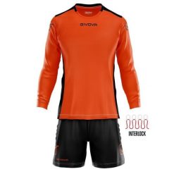 Komplet bramkarski koszulka z długim rękawem i spodenki Givova Hyguana. Brązowe bluzy Givova, m, bez wzorów, bez kaptura. Za 119.78 zł.