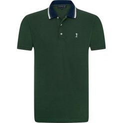 Koszulka polo "Seed" w kolorze ciemnozielonym. Zielone koszulki polo sportowe marki Sir Raymond Taylor, bez wzorów, z bawełny, bez kołnierzyka, bez ramiączek. W wyprzedaży za 107.95 zł.