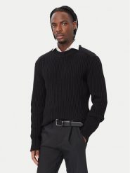 HUGO Sweter 50570249 Czarny Regular Fit. Czarne swetry rozpinane Hugo, m, bez wzorów, z bawełny, bez kołnierzyka, bez ramiączek. Za 629.99 zł.