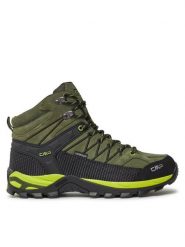 CMP Trekkingi Rigel Mid Trekking Shoes Wp 3Q12947 Khaki. Brązowe botki sznurowane CMP, bez wzorów, ze skóry, bez obcasa, bez zapięcia. Za 499.99 zł.