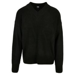 Sweter V-neck Urban Classics GT. Czarne swetry nierozpinane Urban Classics, m, bez wzorów, bez kołnierzyka, bez ramiączek. Za 259.50 zł.