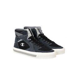 Buty outdoor męskie Z70 Mid. Czarne trekkingi Champion, bez wzorów, ze skóry, bez zapięcia. Za 250.00 zł.