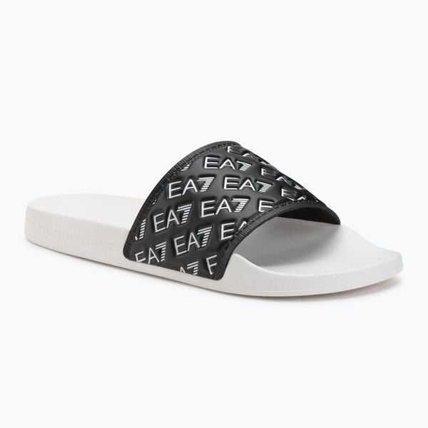 Klapki EA7 Emporio Armani Water Sports All Over. Czarne klapki EA7 Emporio Armani, z materiału. Za 149.99 zł.