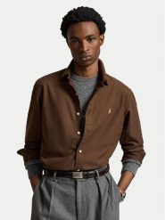 Polo Ralph Lauren Koszula 710805564519 Brązowy ciemny Regular Fit. Brązowe koszule Polo Ralph Lauren, m, bez wzorów, z bawełny, bez kołnierzyka, bez ramiączek. Za 689.99 zł.