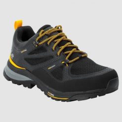 Buty trekkingowe męskie Jack Wolfskin Force Striker Texapore Low. Czarne buty trekkingowe Jack Wolfskin, bez wzorów, z materiału, bez zapięcia, trekkingowe. Za 812.00 zł.