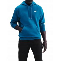 Bluza Nike Club na co dzień Sportowa Z Kapturem Bawełniana. Niebieskie bluzy z kapturem Nike, bez wzorów, z bawełny, z kapturem. Za 289.00 zł.