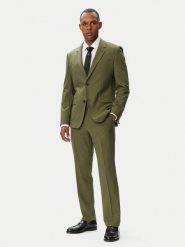 HUGO Garnitur Henry-Getlin253X 50567894 Zielony ciemny Slim Fit. Zielone garnitury Hugo, m, bez wzorów, z wełny. Za 1,849.00 zł.