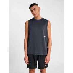 Tank top Hummel Pulse. Brązowe t-shirty sportowe Hummel, bez wzorów, bez ramiączek, na fitness i siłownię. Za 147.00 zł.