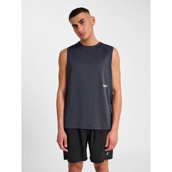 Tank top Hummel Pulse. Brązowe bezrękawniki Hummel, bez wzorów, bez ramiączek, na fitness i siłownię. Za 147.00 zł.