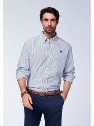 Polo Sylt Koszula - Regular fit - w kolorze szaro-białym rozmiar: 3XL. Szare koszule Polo Sylt, xl, bez wzorów, z bawełny, bez kołnierzyka, bez ramiączek. Za 124.95 zł.