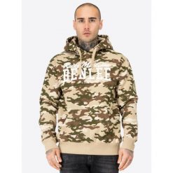 Bluza z kapturem Benlee Carlyn. Brązowe bluzy z kapturem Benlee, m, bez wzorów, z kapturem. Za 245.50 zł.