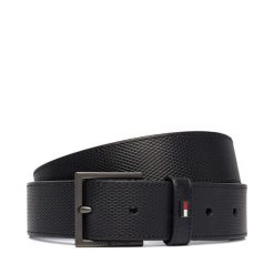 Pasek Tommy Hilfiger. Czarne paski Tommy Hilfiger, bez wzorów. Za 269.99 zł.