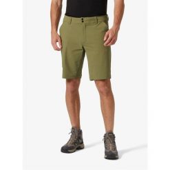 Spodenki turystyczne męskie Helly Hansen Brono Softshell Shorts. Zielone szorty Helly Hansen, m, bez wzorów, z softshellu, sportowe. Za 314.99 zł.