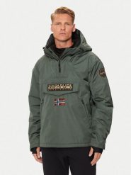 Napapijri Kurtka anorak Rainforest Next NP0A4IB9 Zielony Regular Fit. Zielone kurtki Napapijri, m, bez wzorów, z syntetyku, bez kaptura. Za 699.99 zł.