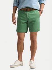 Polo Ralph Lauren Szorty materiałowe 710799213048 Zielony Straight Fit. Zielone szorty Polo Ralph Lauren, m, bez wzorów, z bawełny. Za 529.99 zł.