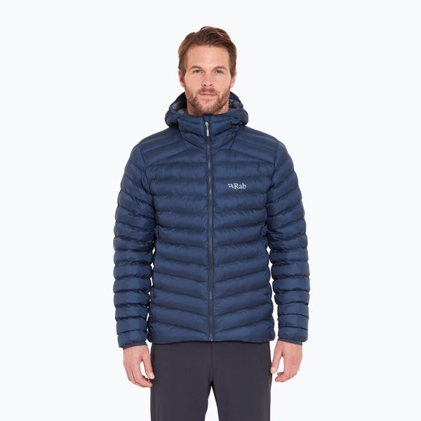 Kurtka ocieplana męska Rab Cirrus Alpine. Niebieskie kurtki RAB, m, bez wzorów, z puchu, bez kaptura. Za 739.99 zł.