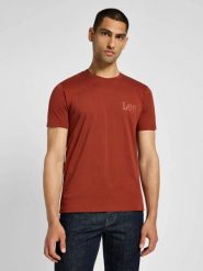 MESKA KOSZULKA LEE MEDIUM WOBBLY LEE TEE SWEET MAPLE 112355588. T-shirty Lee, xl, bez wzorów, bez kołnierzyka, bez ramiączek. Za 79.99 zł.