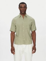 Marc O'Polo Koszula M23 7428 41002 Zielony Regular Fit. Zielone koszule Marc O'Polo, m, bez wzorów, ze lnu, bez kołnierzyka, bez ramiączek. Za 219.99 zł.