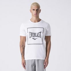 Koszulka sportowa męska Everlast 37M291J861100. Białe t-shirty sportowe EVERLAST, bez wzorów, z bawełny, bez ramiączek. Za 124.00 zł.