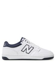 New Balance Sneakersy BB480LWN Biały. Białe buty sportowe casual New Balance, bez wzorów, ze skóry, bez zapięcia. Za 449.99 zł.
