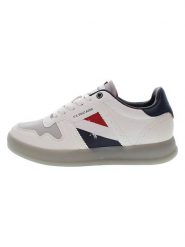 U.S. Polo Assn. Sneakersy w kolorze biało-szaro-granatowym rozmiar: 42. Białe buty sportowe casual U.S. Polo Assn., bez wzorów, bez zapięcia. Za 173.99 zł.