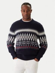 Tommy Hilfiger Sweter Fairisle MW0MW40844 Granatowy Regular Fit. Niebieskie swetry rozpinane Tommy Hilfiger, m, bez wzorów, z syntetyku, bez kołnierzyka, bez ramiączek. Za 749.99 zł.