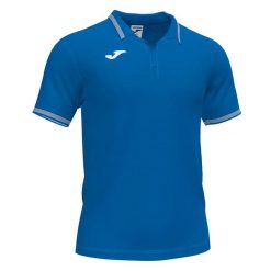 Koszulka polo tenisowa męska Joma Campus III. Niebieskie koszulki polo Joma, m, bez wzorów, bez kołnierzyka, bez ramiączek. Za 163.50 zł.