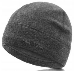 Ciepła, Zimowa Czapka - Podszyta Polarem - Pako Jeans - Grafitowa. Szare czapki zimowe Pako Jeans, bez wzorów, z jeansu. Za 45.00 zł.