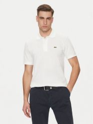 Lacoste Polo PH9851 Biały Classic Fit. Białe koszulki polo LACOSTE, m, bez wzorów, z syntetyku, bez kołnierzyka, bez ramiączek. Za 259.99 zł.