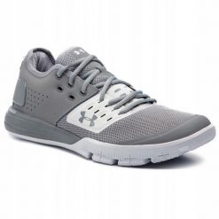 Buty treningowe męskie Under Armour Charged Ultimate 3.0. Białe buty treningowe Under Armour, bez wzorów, na fitness i siłownię. Za 379.00 zł.