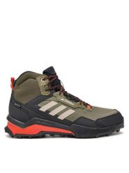 Adidas Trekkingi Terrex AX4 Mid GORE-TEX IG8853 Zielony. Zielone botki sznurowane Adidas, bez wzorów, z gore-texu, bez obcasa, bez zapięcia. Za 439.99 zł.