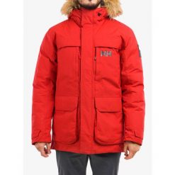 Kurtka zimowa męska Helly Hansen Nordsjo Parka. Czerwone kurtki Helly Hansen, na zimę, m, bez wzorów, bez kaptura. Za 1,131.99 zł.