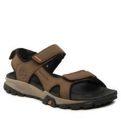 Sandały Timberland. Brązowe sandały Timberland, bez zapięcia. Za 449.99 zł.