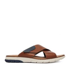 Klapki Rieker. Brązowe klapki Rieker. Za 299.99 zł.