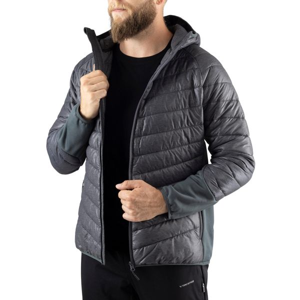 Kurtka pikowana turystyczna męska Viking Bart Warm Pro, PrimaLoft. Szare kurtki Viking, m, bez wzorów, z puchu, bez kaptura. W wyprzedaży za 274.95 zł.