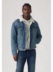 Levi's Kurtka dżinsowa w kolorze niebieskim rozmiar: XL. Niebieskie kurtki Levi's®, s, bez wzorów, z bawełny, bez kaptura. Za 274.10 zł.