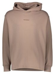 New Balance Bluza "Athletics Linear" w kolorze beżowym rozmiar: M. Brązowe bluzy New Balance, m, bez wzorów, z bawełny, z kapturem. Za 174.02 zł.