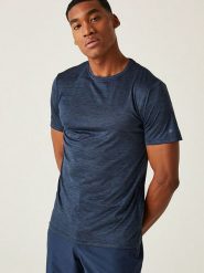Regatta Koszulka funkcyjna "Fingal Edition" w kolorze granatowym rozmiar: XL. Niebieskie t-shirty sportowe Regatta, bez wzorów, z materiału, bez ramiączek, outdoorowe. Za 49.45 zł.