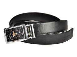 Pasek skórzany Pierre Cardin 517 HY06 NERO czarny. Czarne paski Pierre Cardin, z aplikacjami, ze skóry. Za 97.49 zł.