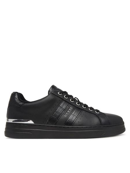 Guess Sneakersy FMFWYC LEA12 Czarny. Czarne buty sportowe casual Guess, z aplikacjami, ze skóry, bez zapięcia. Za 544.99 zł.