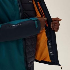 Kurtka trekkingowa męska Regatta Wentwood IX 3w1. Zielone kurtki przeciwdeszczowe Regatta, m, bez wzorów, z poliesteru, bez kaptura. Za 369.99 zł.