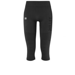 Legginsy termoaktywne męska MILLET Drynamic Soft 3/4 Tight M merino. Czarne legginsy długie sportowe Millet, l, bez wzorów, z dzianiny, narciarskie. Za 199.00 zł.