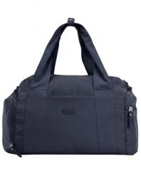 Torba sportowa WINGS SOLENNE z kieszenią na buty i pasem na walizkę NAVY BLUE. Niebieskie torby na ramię Wings, bez wzorów, z materiału, na ramię, bez dodatków. Za 129.90 zł.