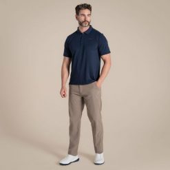 Polo Craghoppers NosiLife Bramshaw. Niebieskie koszulki polo Craghoppers, m, bez wzorów, bez kołnierzyka, bez ramiączek. Za 339.00 zł.
