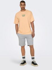 ONLY & SONS Szorty dresowe "Neil" w kolorze szarym rozmiar: M. Szare szorty Only & Sons, m, bez wzorów, z bawełny. Za 61.75 zł.